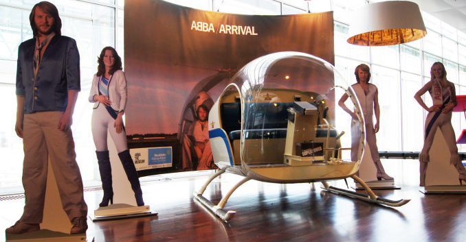 ABBA Arrival helicopter at Stockholm Arlanda airport