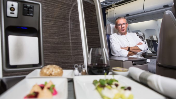 Brussels Airlines business class meals from Peter Goossens