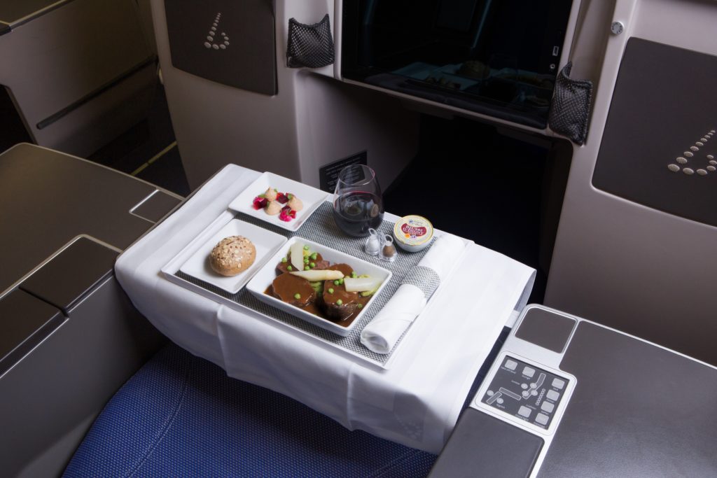 Brussels Airlines business class meals from Peter Goossens