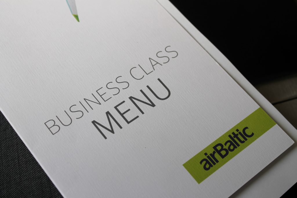 Air Baltic Business Class Stockholm-Riga