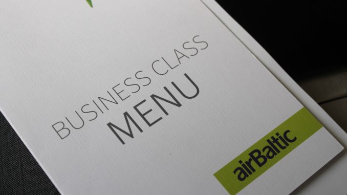 Air Baltic Business Class Stockholm-Riga