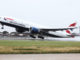 British Airways Boeing 777 taking off