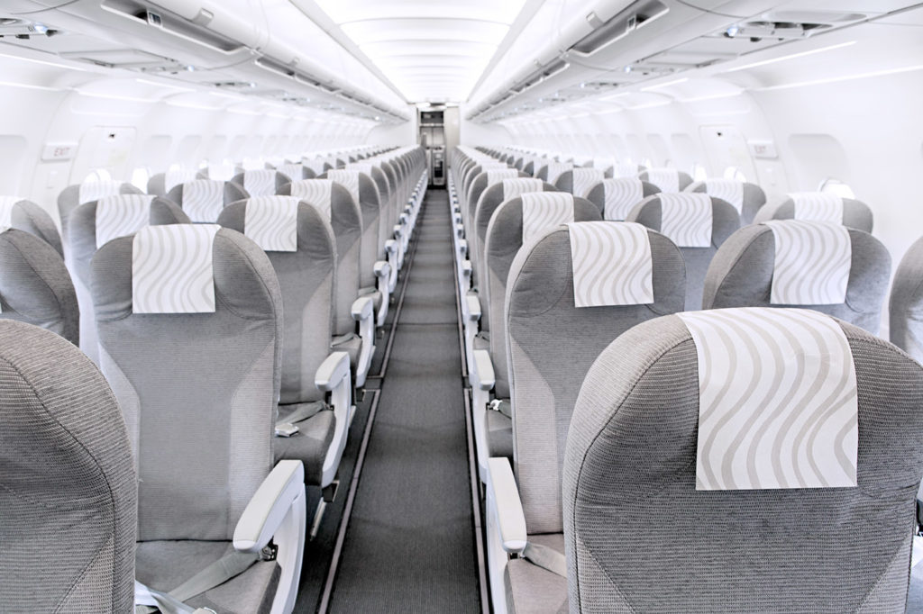 Finnair Airbus A320 cabin