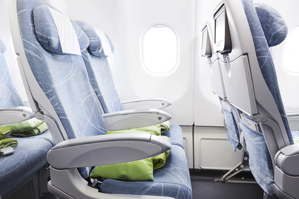 Finnair Airbus A330 economy class seat
