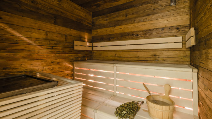 Finnair new Premium Lounge Helsinki Vantaa inside the sauna
