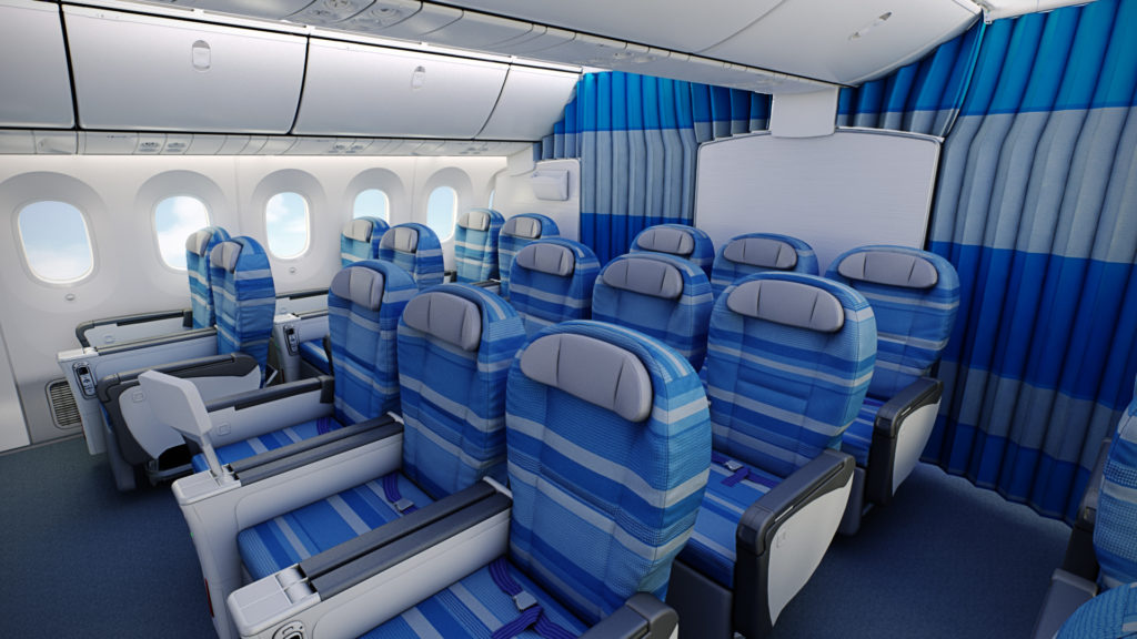 LOT Premium Class cabin Boeing 787 Dreamliner