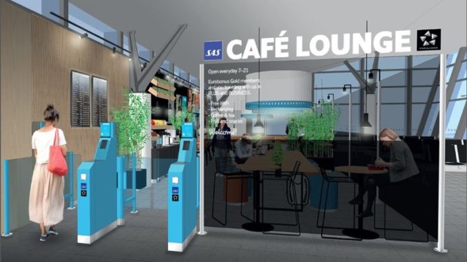 SAS cafe lounge Trondheim Vaernes