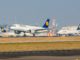 First Lufthansa Airbus A320NEO landing in Frankfurt