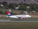 Air Serbia Airbus A319 landing in Belgrade