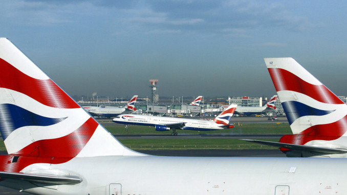 British Airways aircrafts at London Heathrow