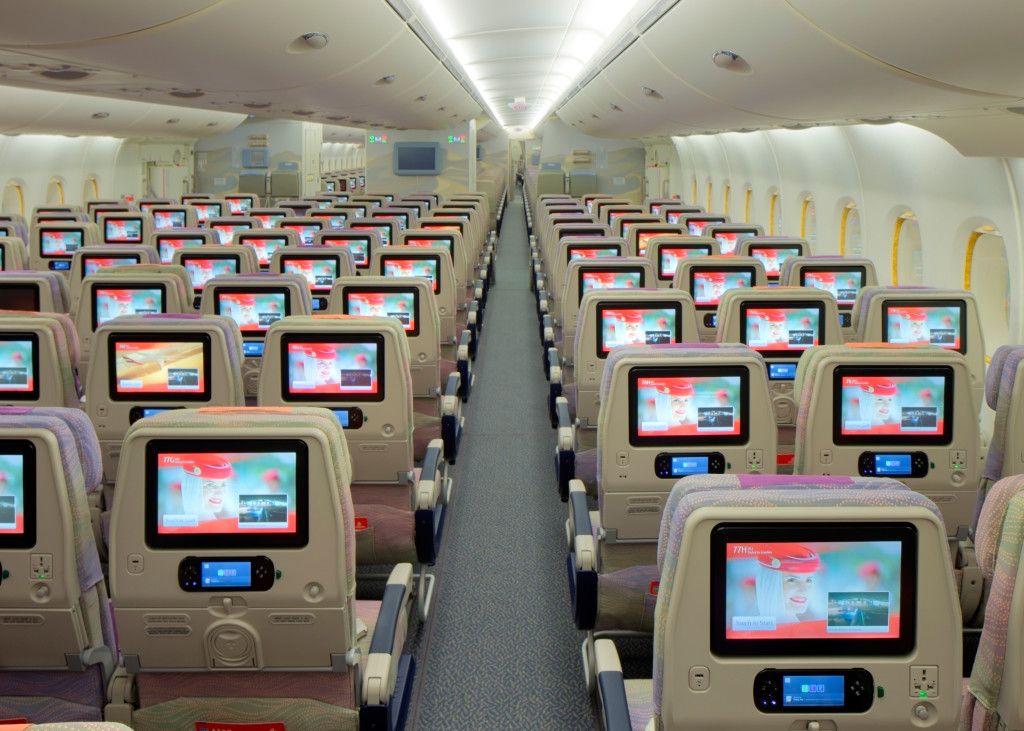 Emirates Economy Class cabin