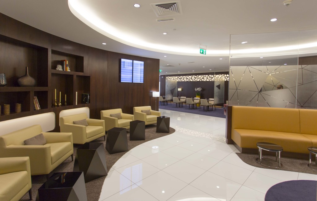 Etihad new Premium Lounge Abu Dhabi interior