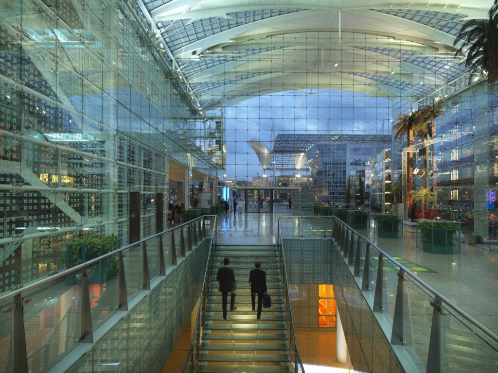 Hilton Munich Airport Hotel lobby