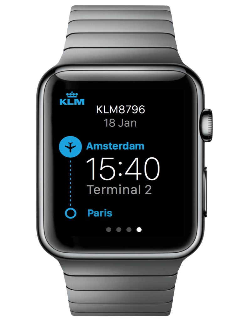 KLM Apple Watch app