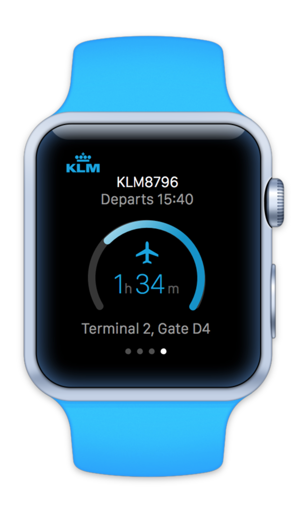 KLM Apple Watch app