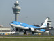 KLM Boeing 737-800 taking off at Amsterdam Schiphol airport