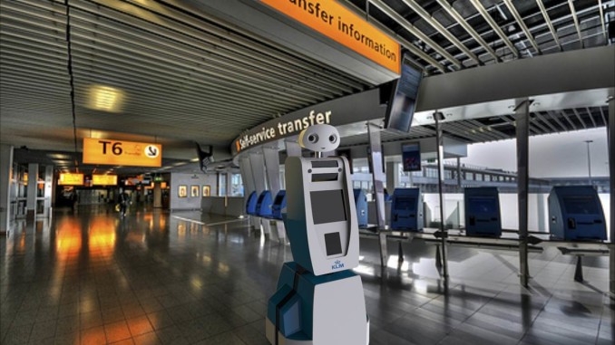 KLM robot Spencer