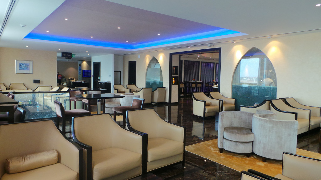 Oman Air lounge in Muscat