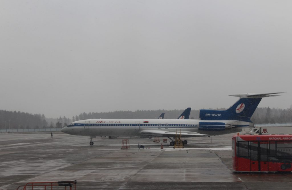 Belavia Economy Class Riga-Minsk Tupolev TU-154