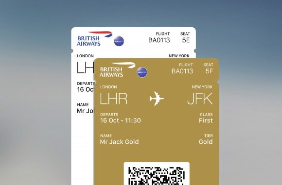 British Airways app multiple boarding passes