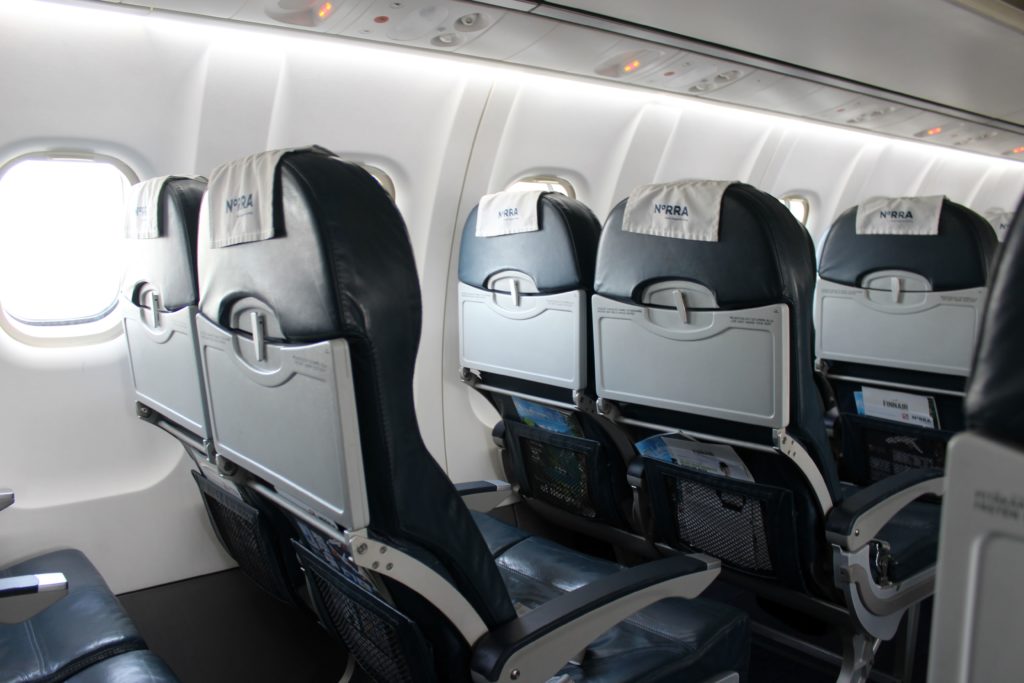 Finnair Norra Nordic Regional Airlines ATR-72 seats and cabin