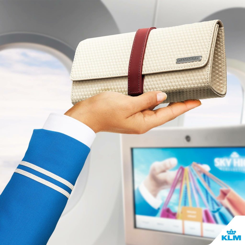 KLM new amenity kit from Jan Taminiau