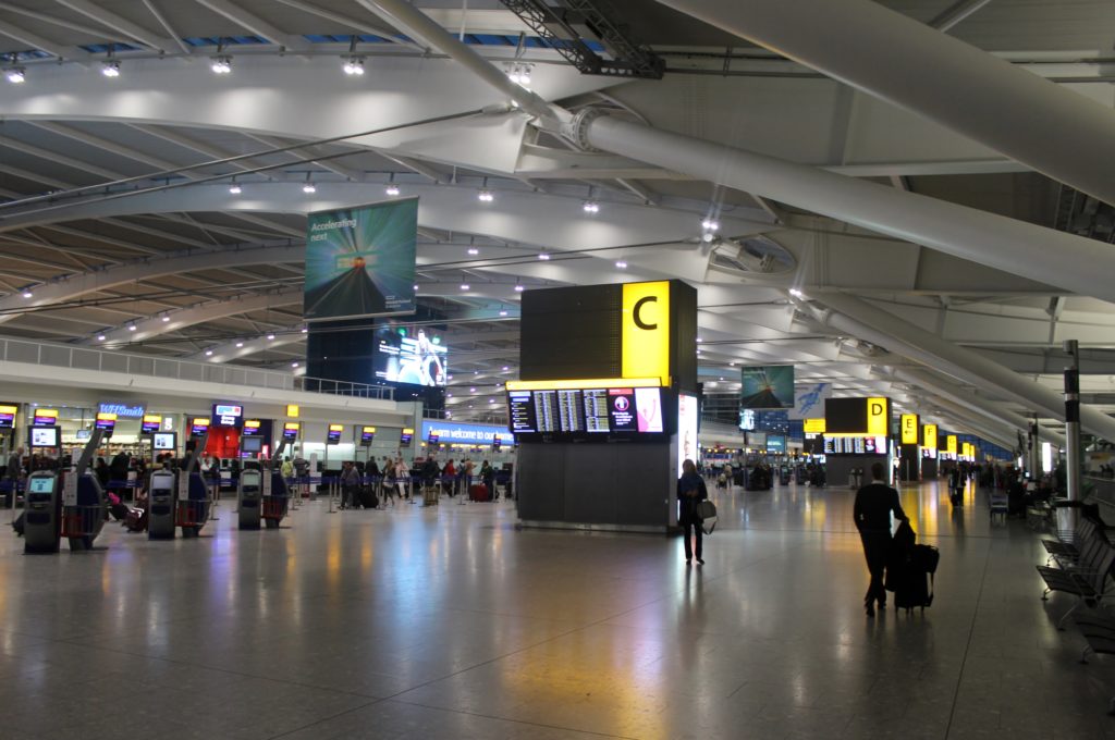 British Airways Business Class London-Munich transit hall