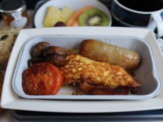 British Airways Business Class London-Munich breakfast