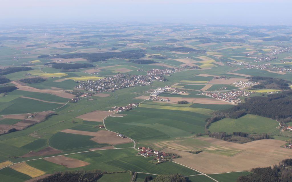 British Airways Business Class London-Munich Bavaria during the approach