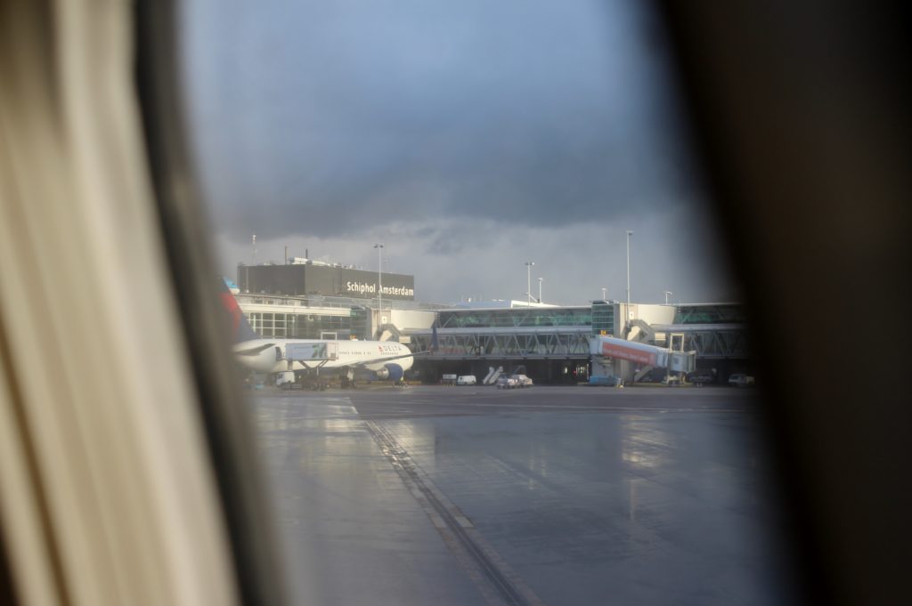 KLM Business Class Amsterdam-Paris apron