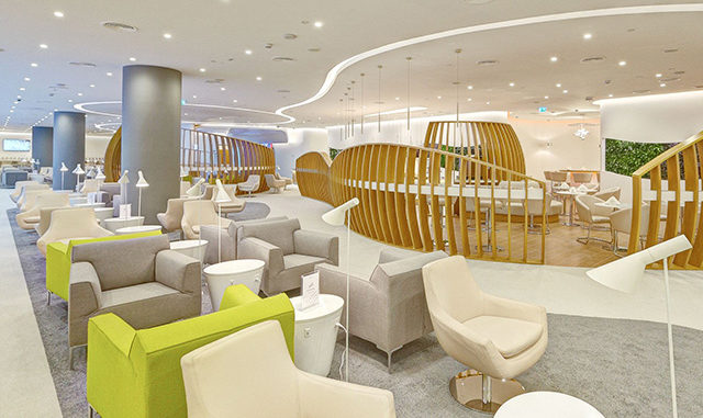 Skyteam Lounge, Dubai interior and seating aras