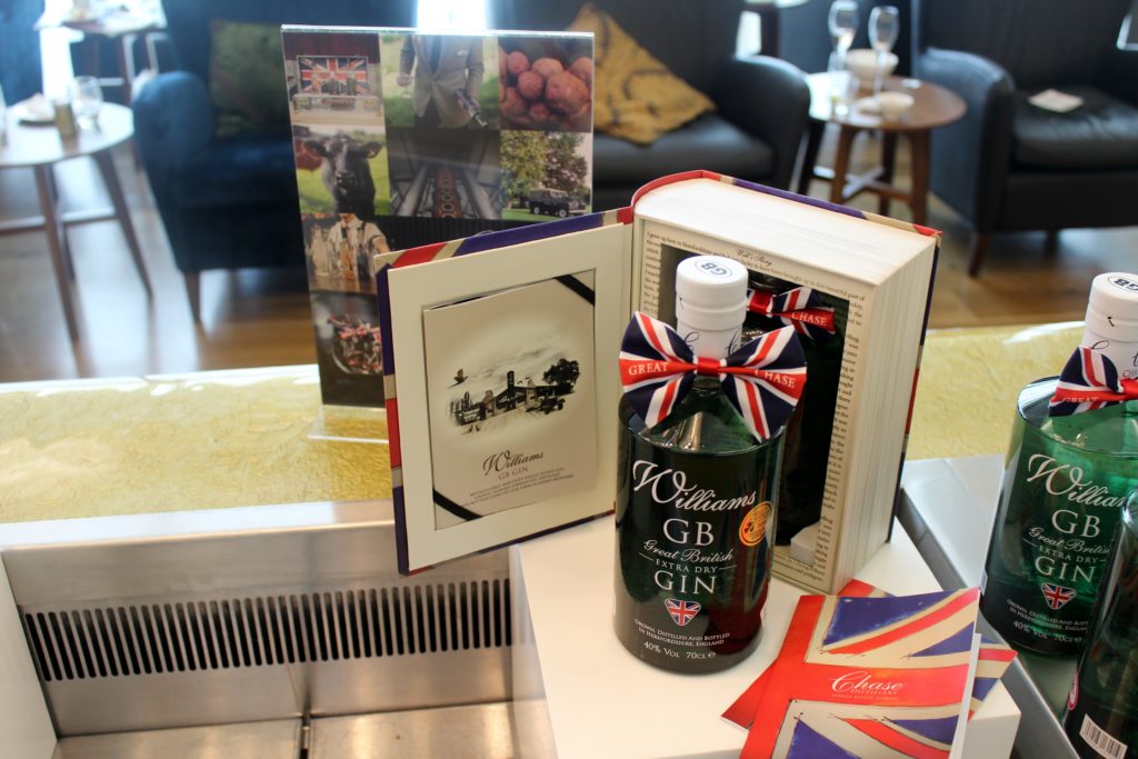 Gin festival in British Airways Galleries First Lounge at London Heathrow