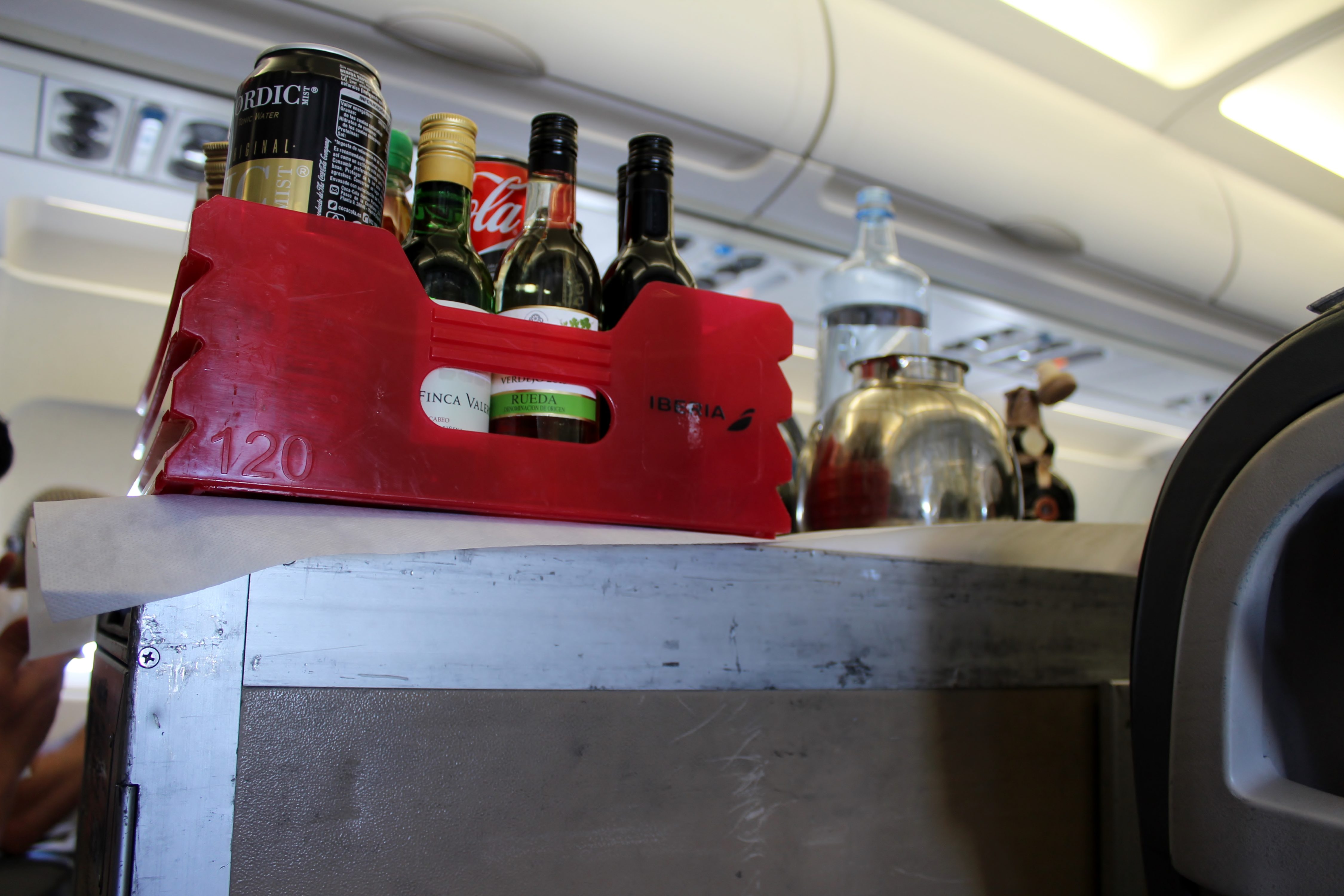 Iberia Business Class Stockholm-Madrid drinks