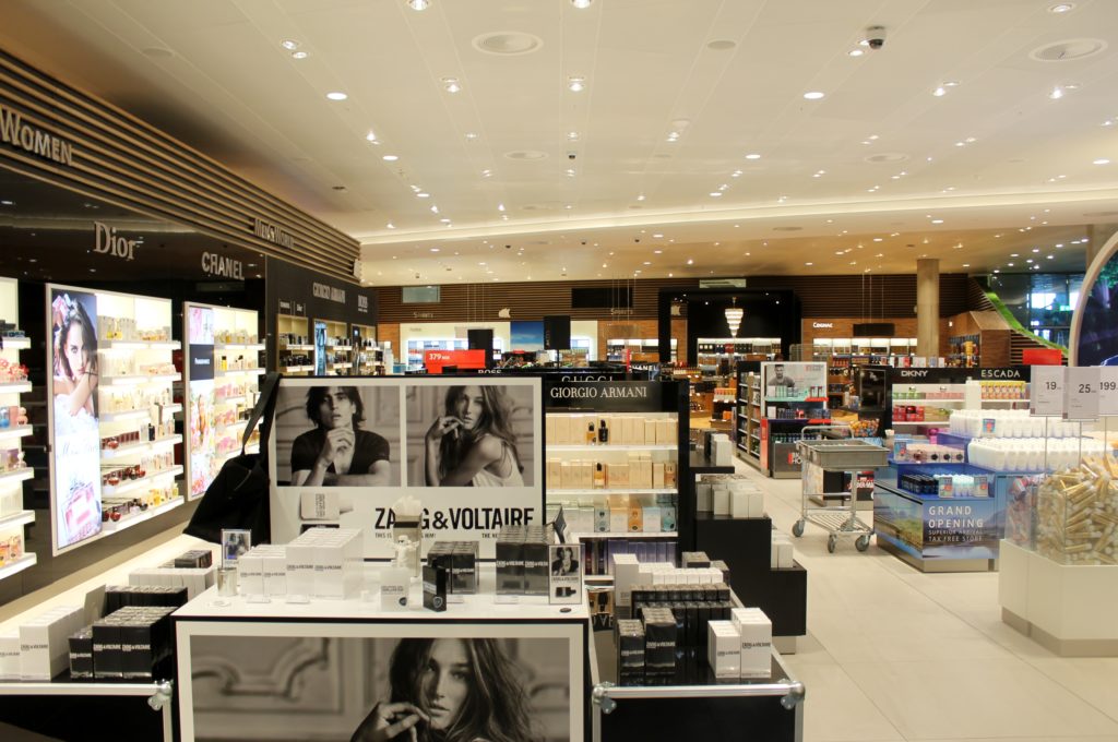 New arrivals taxfree shop at Oslo Gardermoen