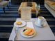 Breakfast in the Malaysia Airlines First Class Lounge at London Heathrow terminal 4