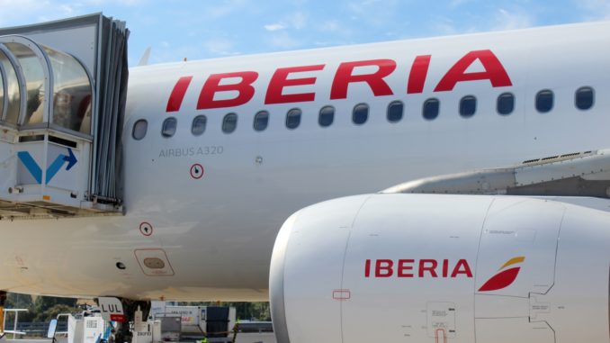 Iberia Business Class Lisbon-Madrid Airbus A320