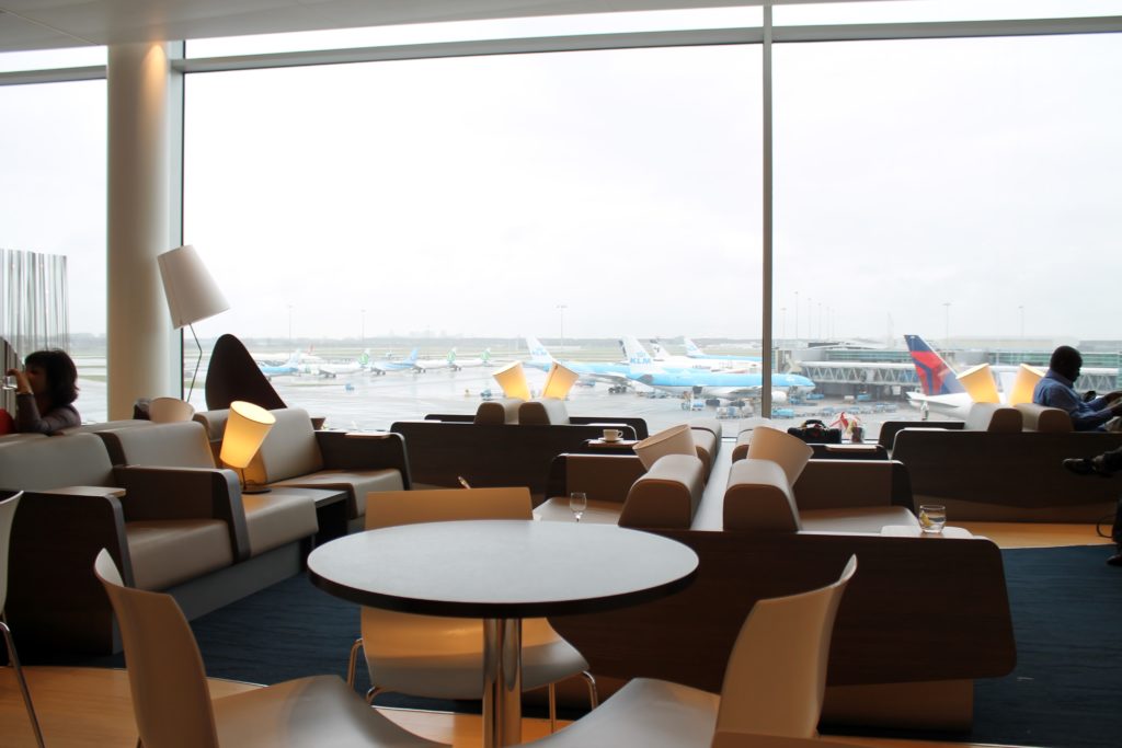 Inside the new Aspire Lounge at Amsterdam Schiphol