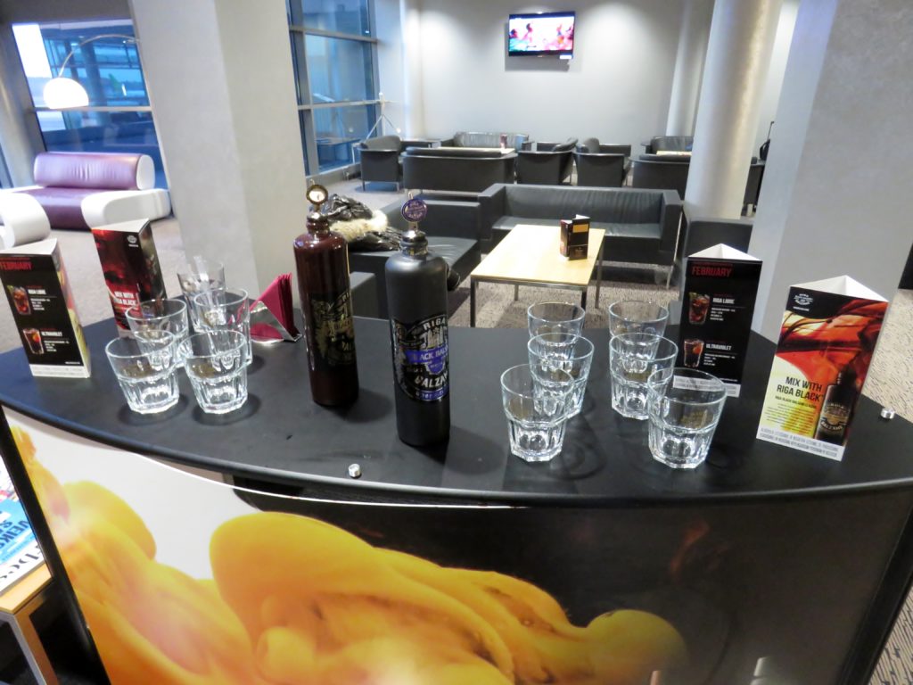 Riga Balzams in the Primeclass Business Lounge in Riga