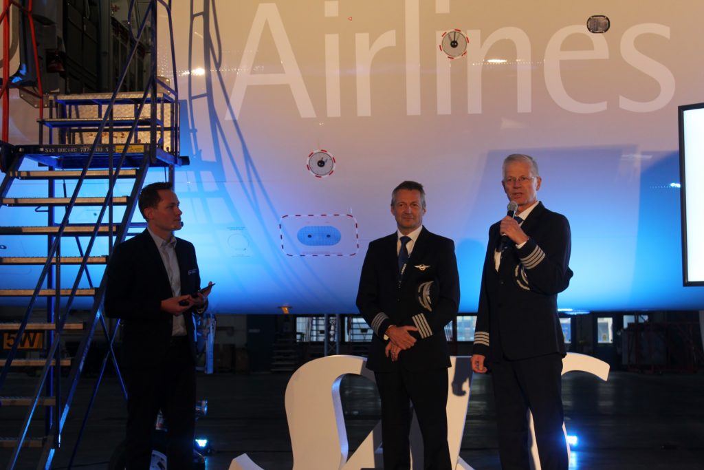 SAS inauguration Airbus A320NEO test pilots