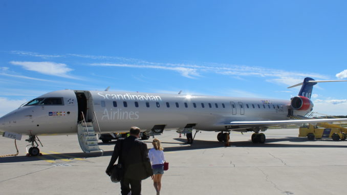 The new SAS CRJ-900 with the new shorthaul cabin interior