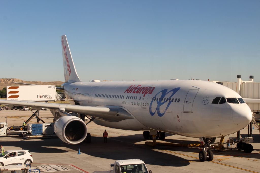 Air Europa Business Class Airbus A330 Barcelona-Madrid