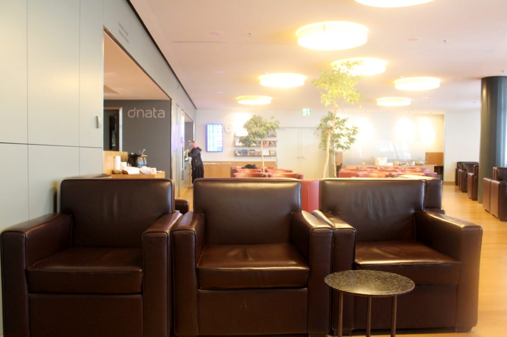 Dnata Skyview Lounge, Zürich Kloten seating area