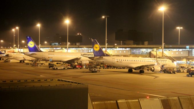 Lufthansa Business Class Amsterdam-Frankfurt apron