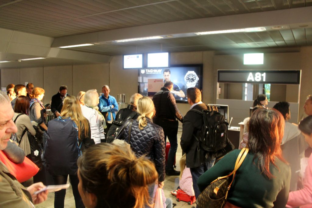 Swiss Business Class Zürich-Barcelona Boarding