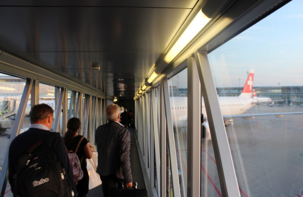 Swiss Business Class Zürich-Barcelona Boarding