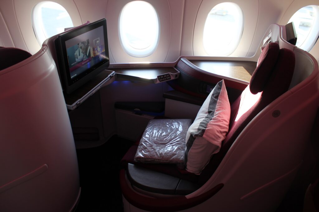 Qatar Airways Business Class on the Airbus A350