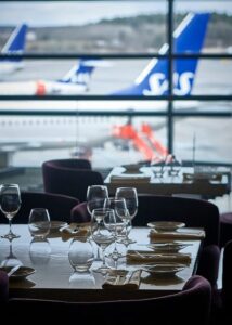 Pontus in the air lounge at Stockholm Arlanda airport