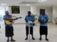 Live music in the immigration hall on arrival at Nadi airport