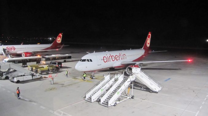 A last flight with Air Berlin Berlin Tegel-Stockholm