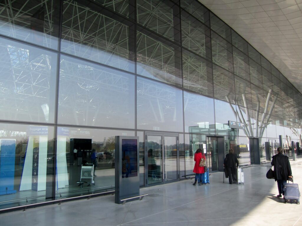 The new terminal building at Zagreb airport